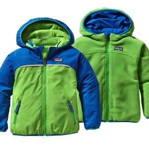 Patagonia Kids' Green and Blue Fleece Jacket